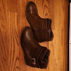 Girls Brown Ankle Boots